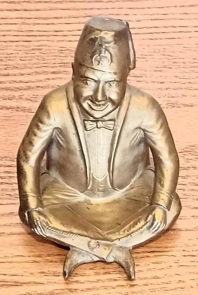 Antique Shriner Masonic Freemason Statue