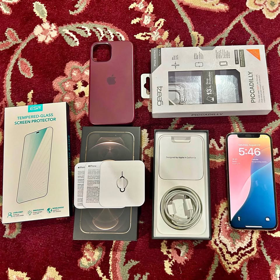 📱 iPhone 12 Pro – Gold | 256GB | Unlocked + Premium