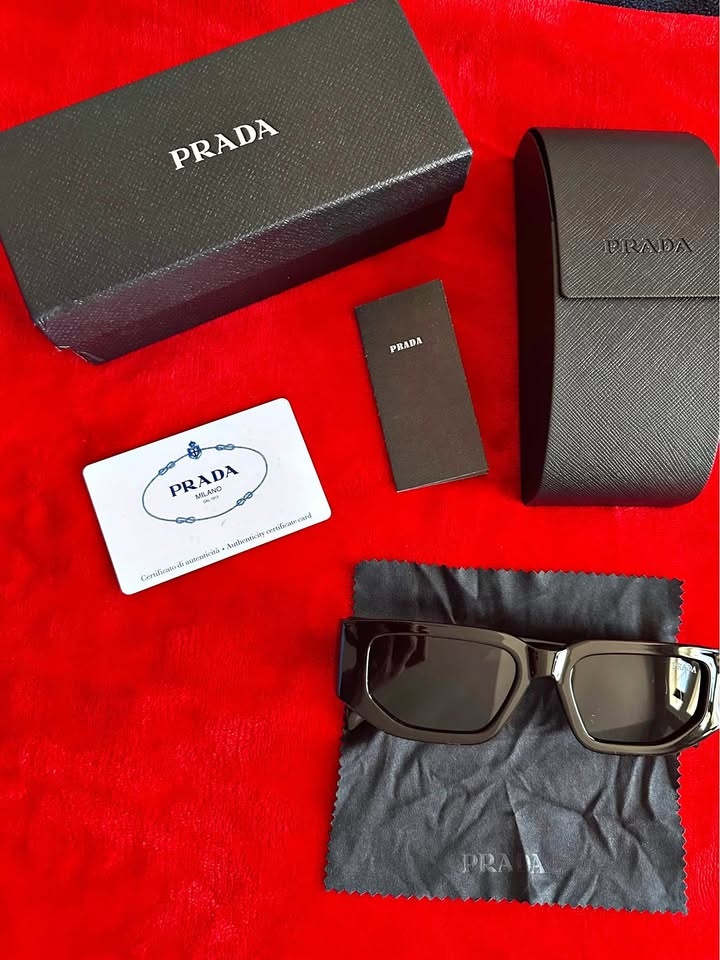 Prada Runway Triangle Logo Sunglasses