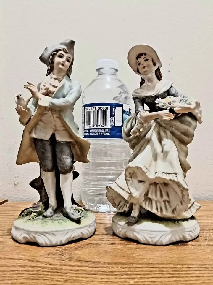 Hand Painted Porcelain Lefton China Elaine & Norman