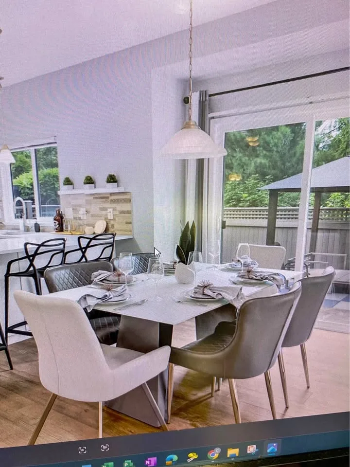 Modern minimalistic dining table