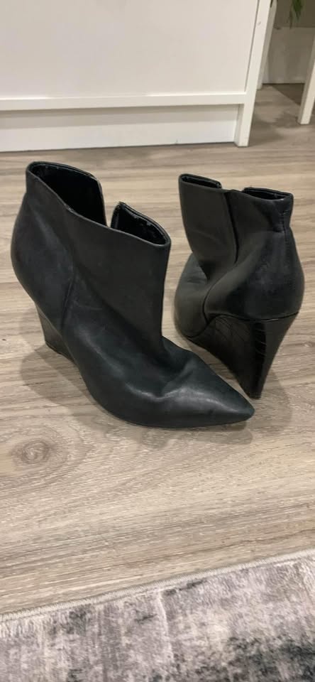 Leather black heel boots Kurt Geiger - photo 2