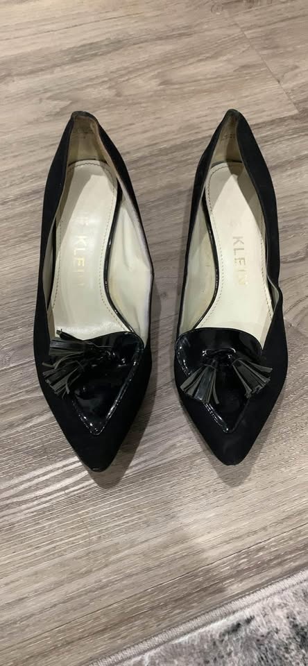 Black slip on stylish shoes
