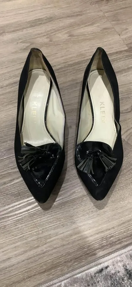 Black slip on stylish shoes