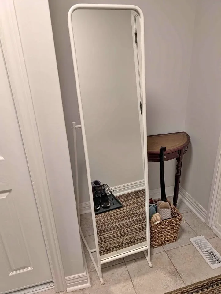 IKEA KNAPPER Standing Mirror with Hooks