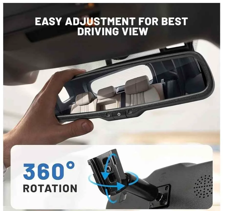 EWAY 4.3" LCD Rearview Mirror Screen image indicator(3)