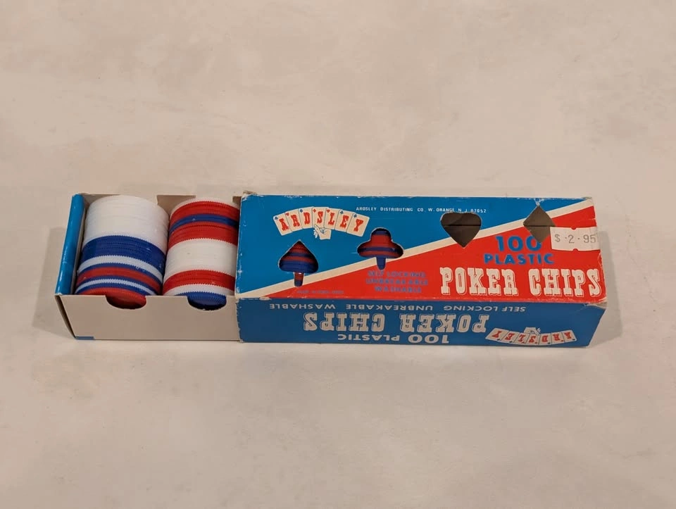 Vintage Ardsley 100 Plastic Poker Chips - photo 5