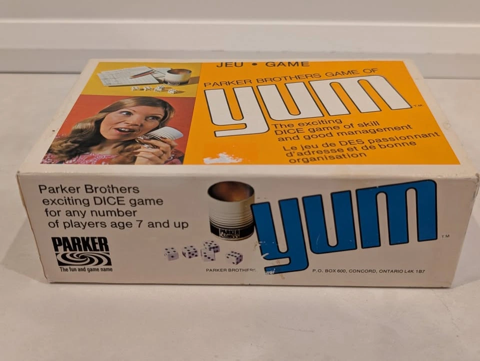 Vintage Parker Brothers YUM Dice Game - photo 3