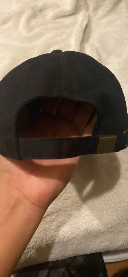 TRUST No.1 Distressed Black Adjustable Dad Hat image indicator(2)