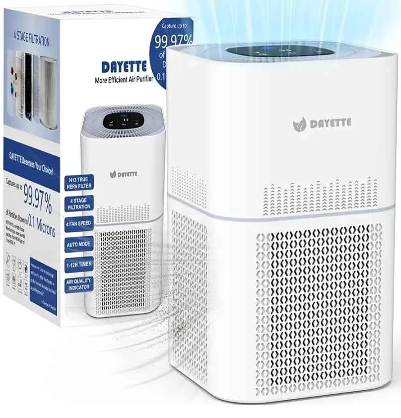 Dayette Air Purifiers for Home Bedroom Large Room, Up to 2200 Sq