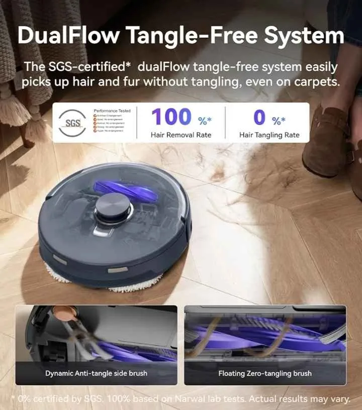 NARWAL Freo Z10 Ultra Robot Vacuum and Mop Combo, Dual RGB Camer image indicator(7)