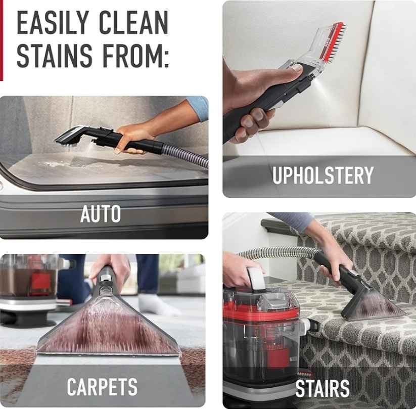 Hoover CleanSlate Portable Carpet & Upholstery Spot Cleaner, Pow - photo 4