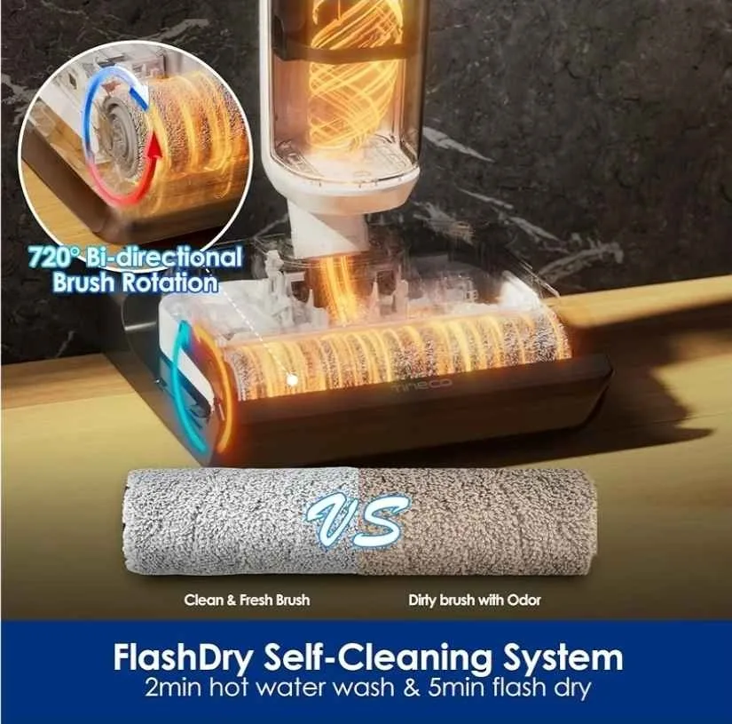 Tineco Floor ONE Stretch S6 Cordless Wet Dry Vacuum Mop image indicator(5)