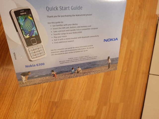 2007 Brand New Rare 17 Year Old Nokia 6300 Phone Manual - photo 3