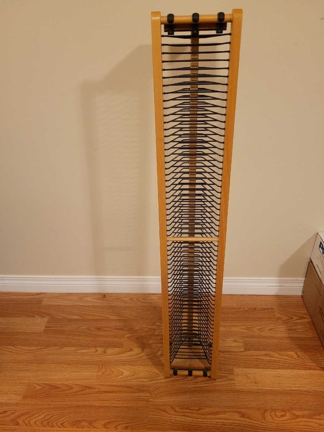 Wooden DVD/CD Storage Rack Tower