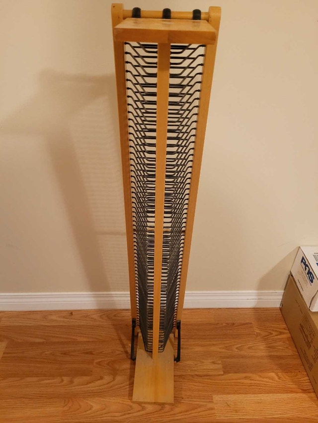 Wooden DVD/CD Storage Rack Tower - photo 3