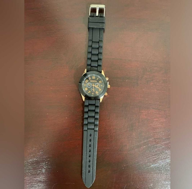 Women's Geneva Black and Rose Gold Watch - photo 4