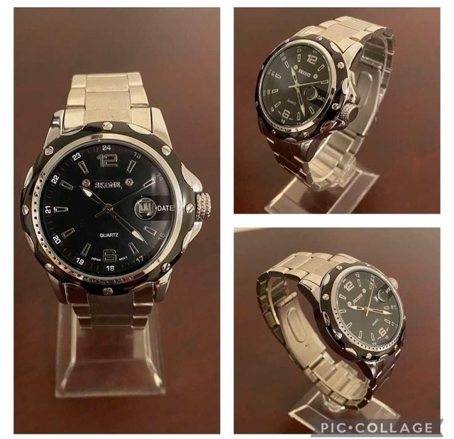 Black face Skone men fashion watch