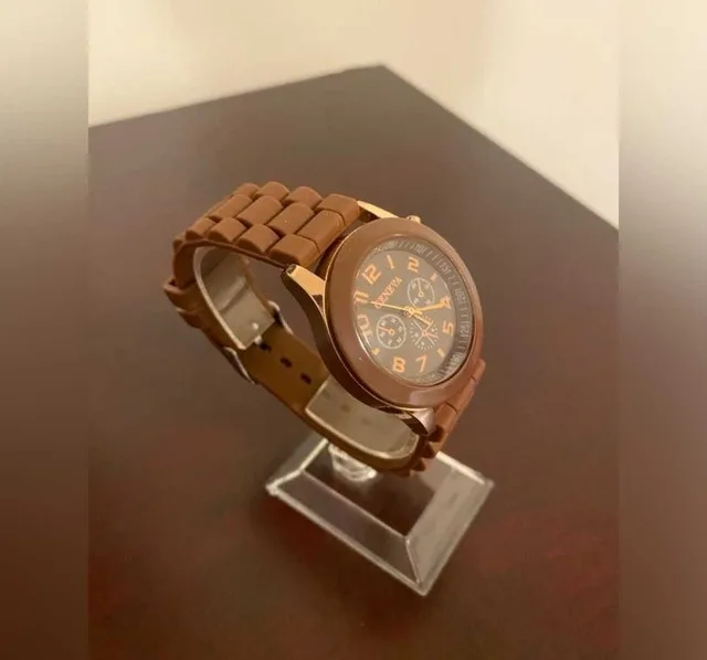 Women's Chocolate Brown fashion watch image indicator(3)