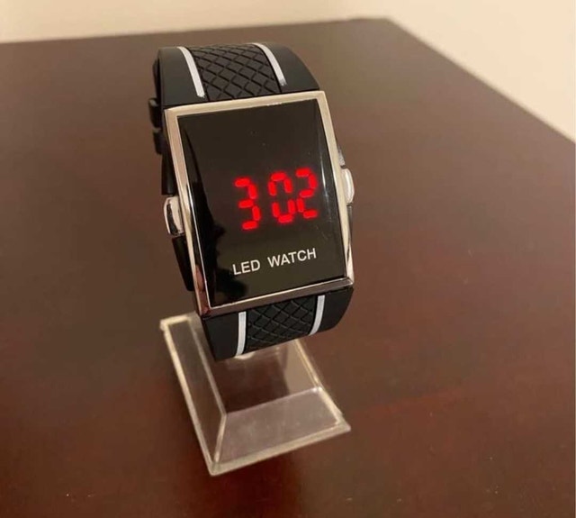 LED Digital Black Watch