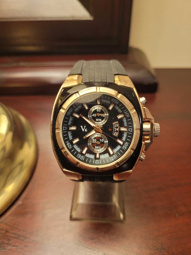 Men’s Rose Gold V6 Super Speed Fashion Watch
