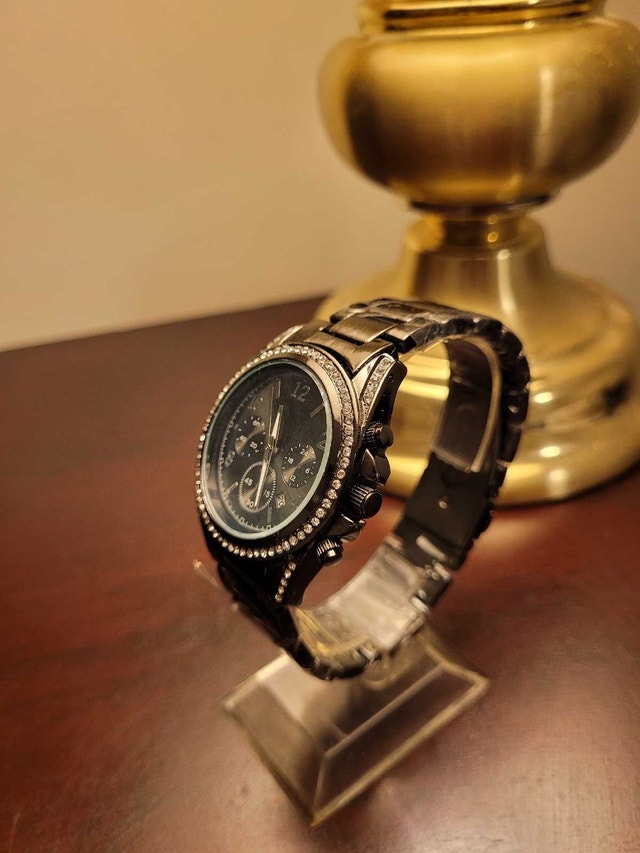 Brand New Black Chronograph Women's Watch - photo 2