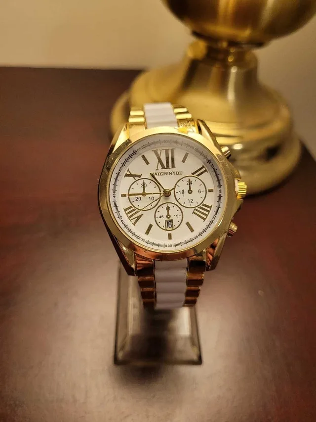 Brand New White & Gold Women's Watch