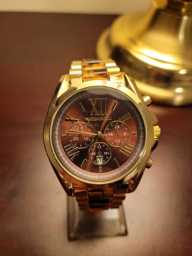Brand New Brown & Gold Women's Watch with Brown Dial