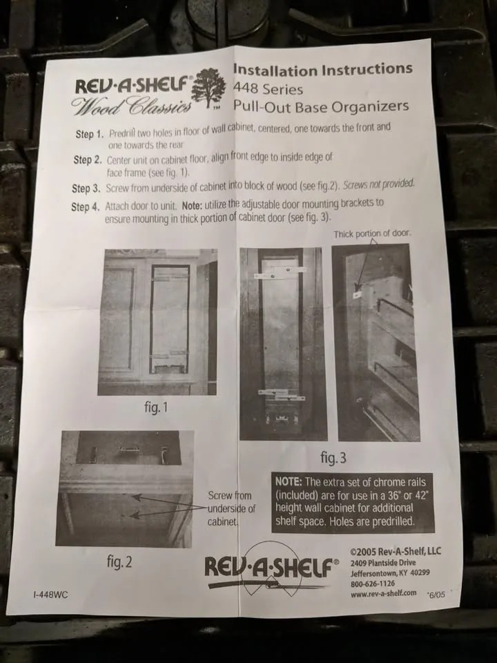 Rev-A-Shelf 5in Wood Hood Wall Cabinet Pull-Out Organizer image indicator(3)