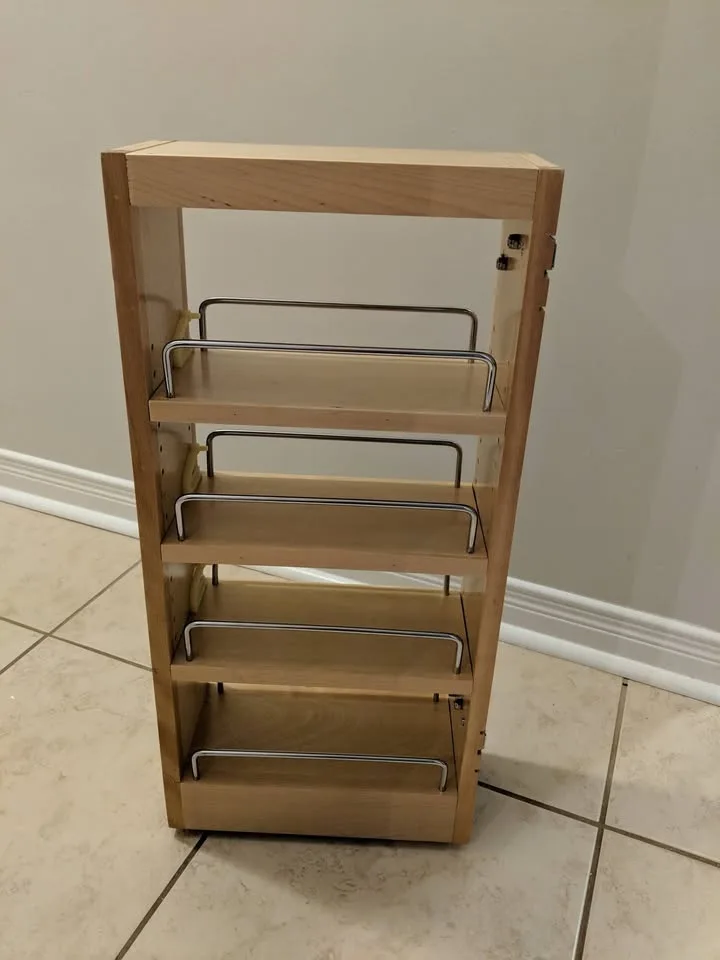 Rev-A-Shelf 5in Wood Hood Wall Cabinet Pull-Out Organizer image indicator(5)