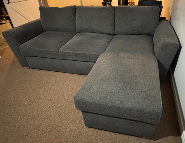 Sectional couch sofa bed with storage - photo 2
