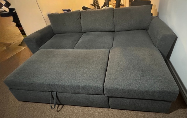 Sectional couch sofa bed with storage - photo 4