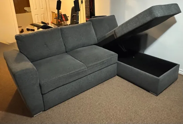 Sectional couch sofa bed with storage image indicator(6)