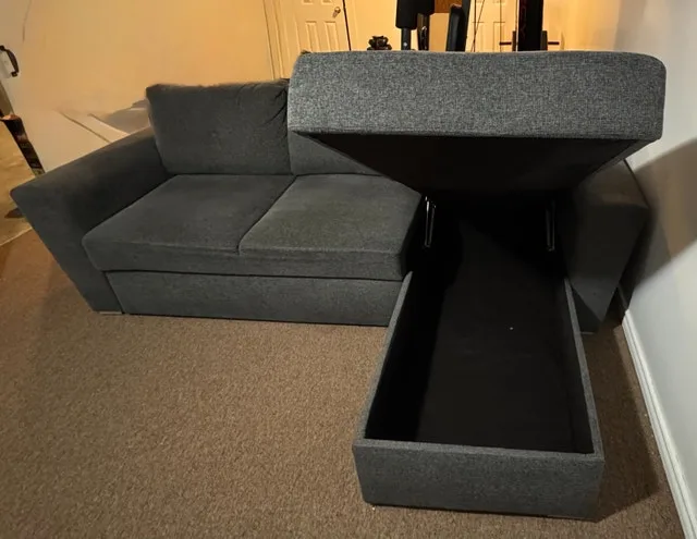 Sectional couch sofa bed with storage image indicator(7)