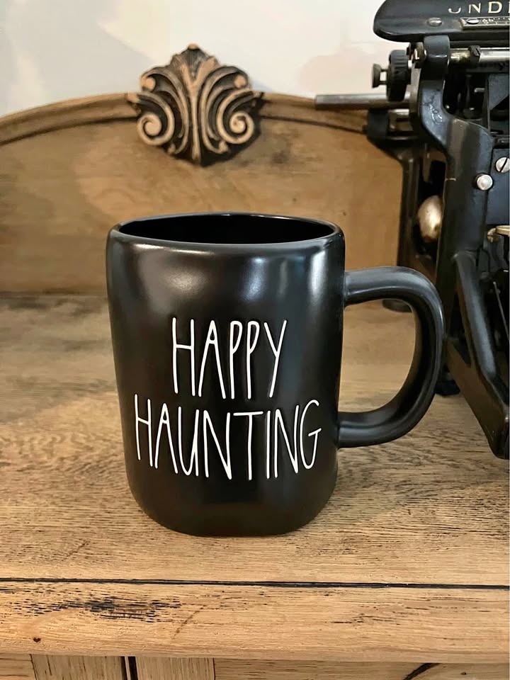 Rae Dunn Halloween Happy Haunting Mug