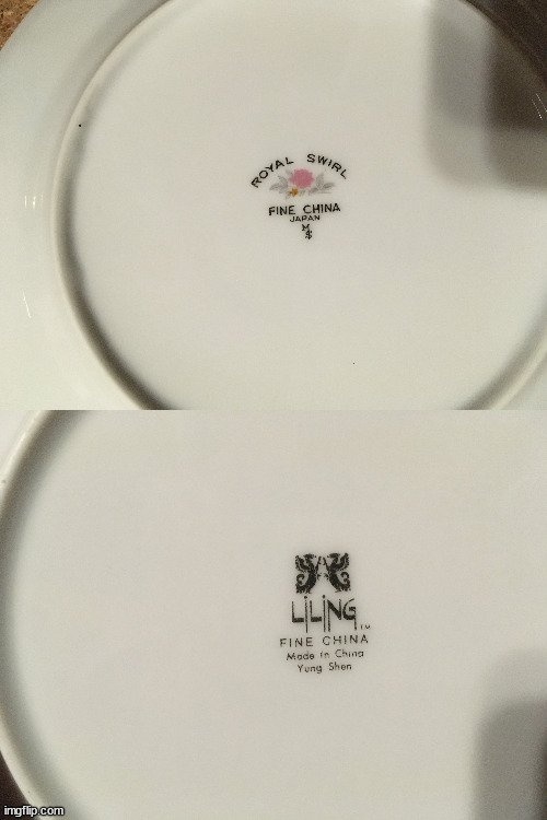 SET OF 6 FLORAL PATTERN PLATES KELTCRAFT 9178 - photo 5