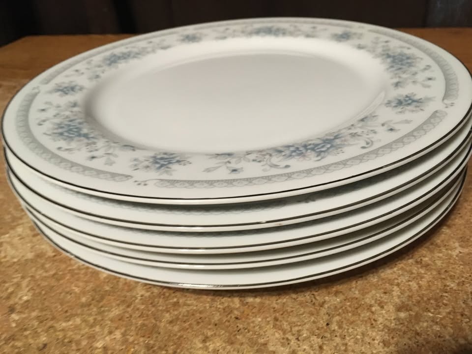 SET OF 5 AMERICAN LIMOGES BRIDAL BOUQUET PLATE - photo 5