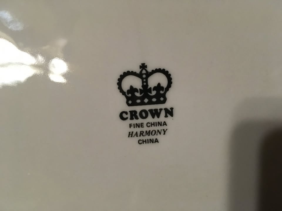SET OF 4 CROWN FINE CHINA HARMONY FLORAL PATTERN PLATE 10.5" - photo 5