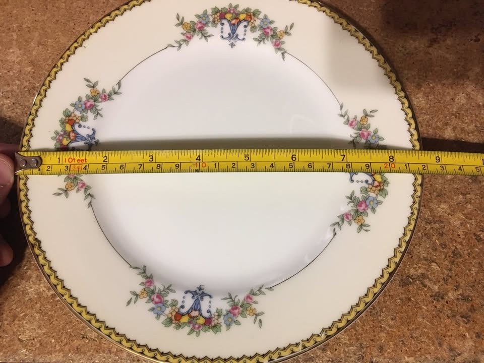 SET OF 9 NORITAKE M MODJESKA PATTERN PLATE 8.5" - photo 5