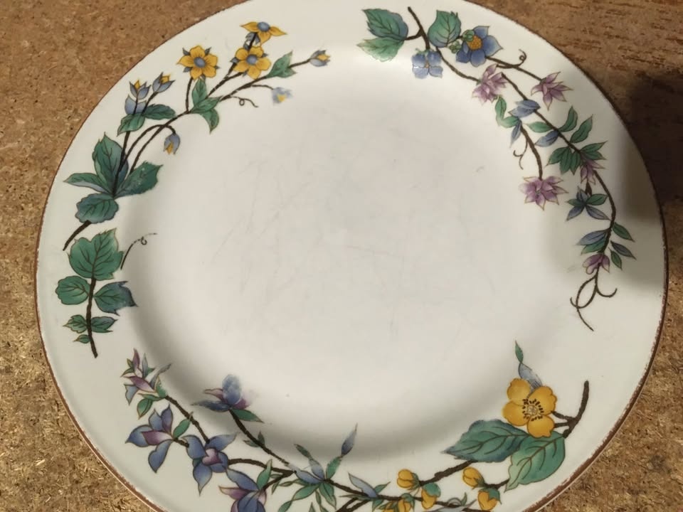 SET OF 21 WOODHILL BY CITATION FLORAL PATTERN PLATE 7 5/8" - photo 4