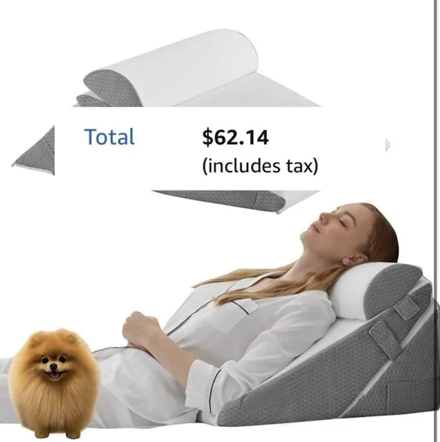 Bed Wedge Pillow Set – Adjustable Memory Foam 10-in-1 System