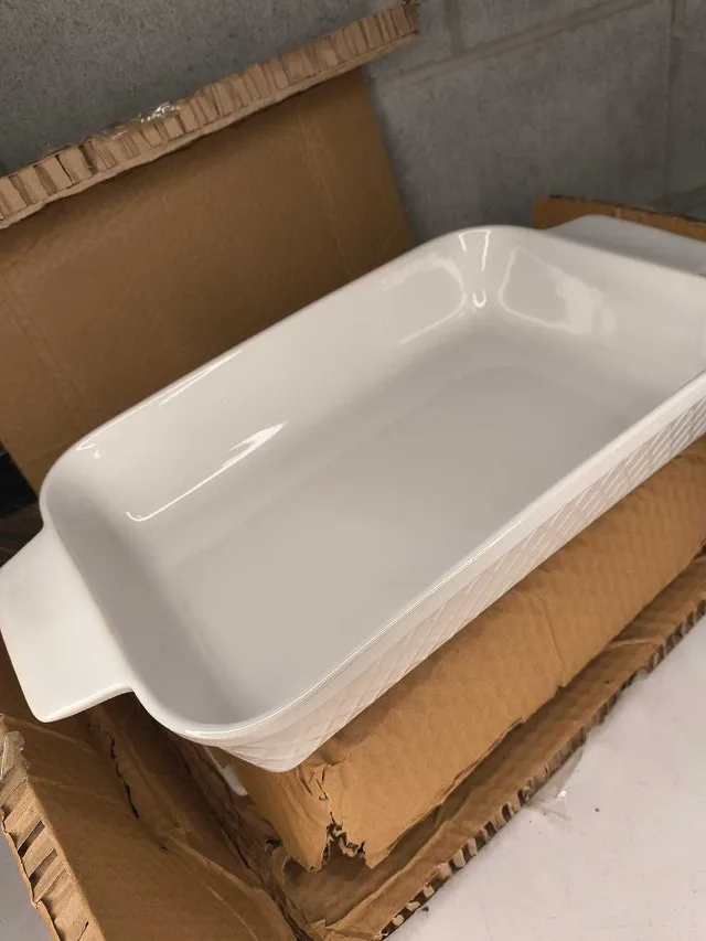 MIAMIO Ceramic Baking Dish Set – 3-Piece Rectangular image indicator(2)