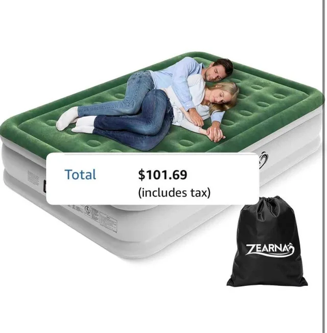 Queen Air Mattress 18" with Built-In Pump