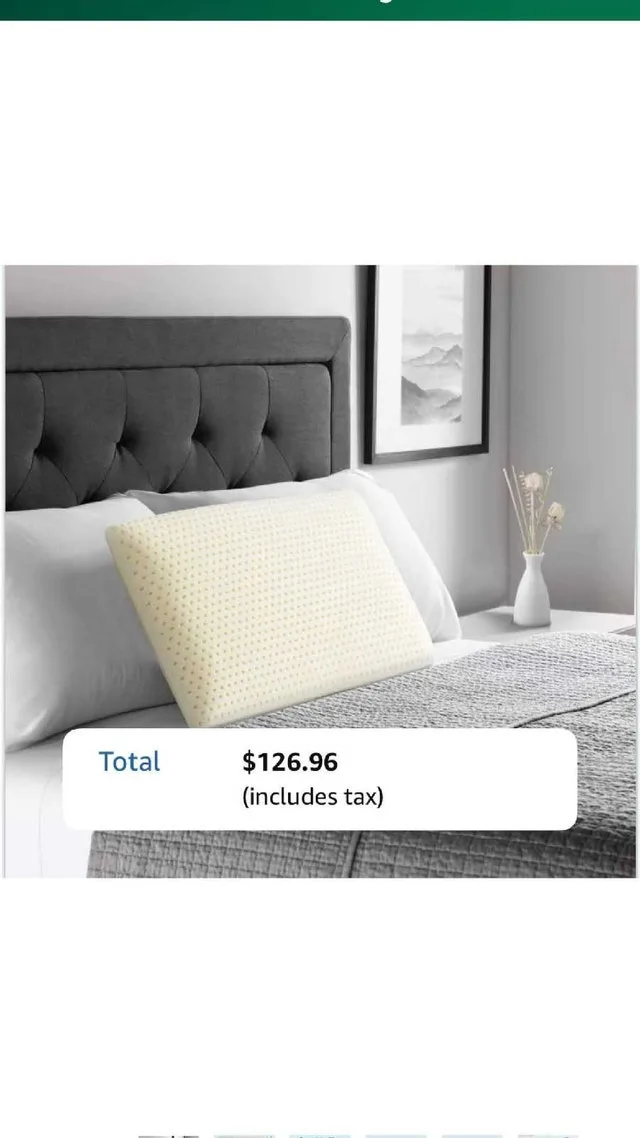 JOTOM Talalay Latex Pillow - Queen Size - Medium Firm