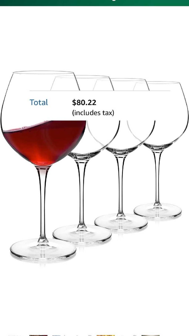 Luigi Bormioli Wine Glasses - Set of 4