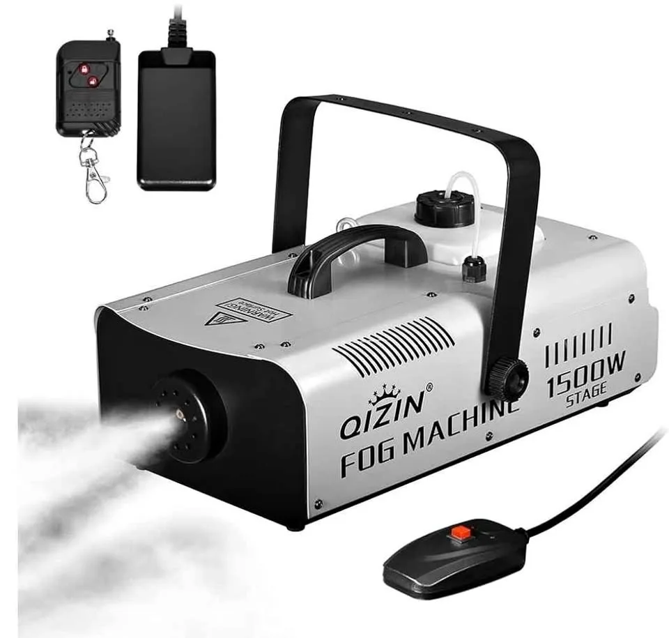 Smoke Machine Fog 1500 Watt with Wired and Wireless Control