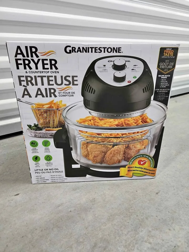 Granitestone Glass Air Fryer and Countertop Oven