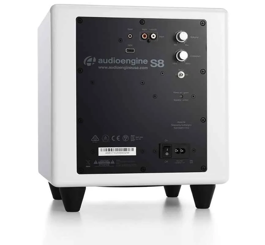 Audioengine S8 Powered Subwoofer - 250W 8-inch Subwoofer image indicator(2)