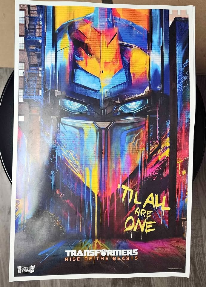 2023 Limited Edition Transformers Rise of the Beasts poster