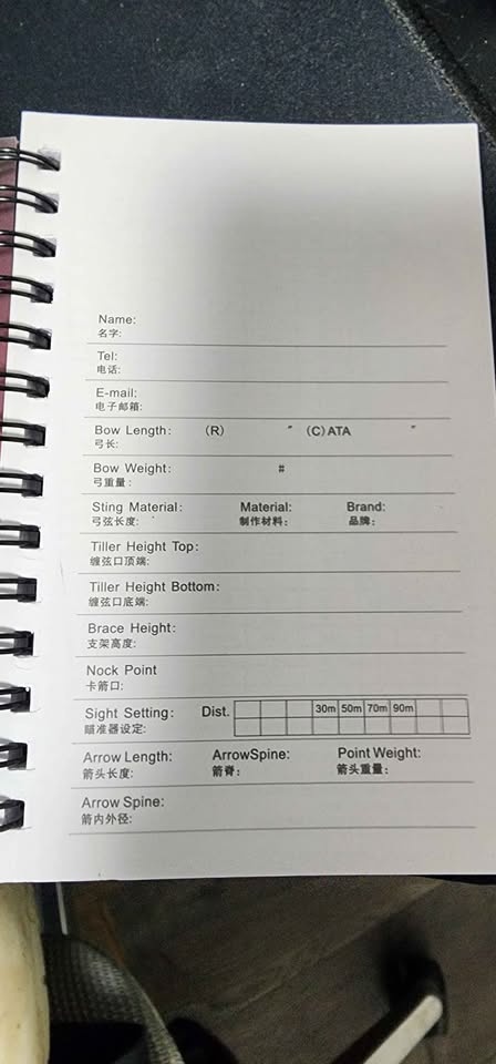 Archery Target Scorebook 4 pcs, 8/pc, 20 for the 4 - photo 3